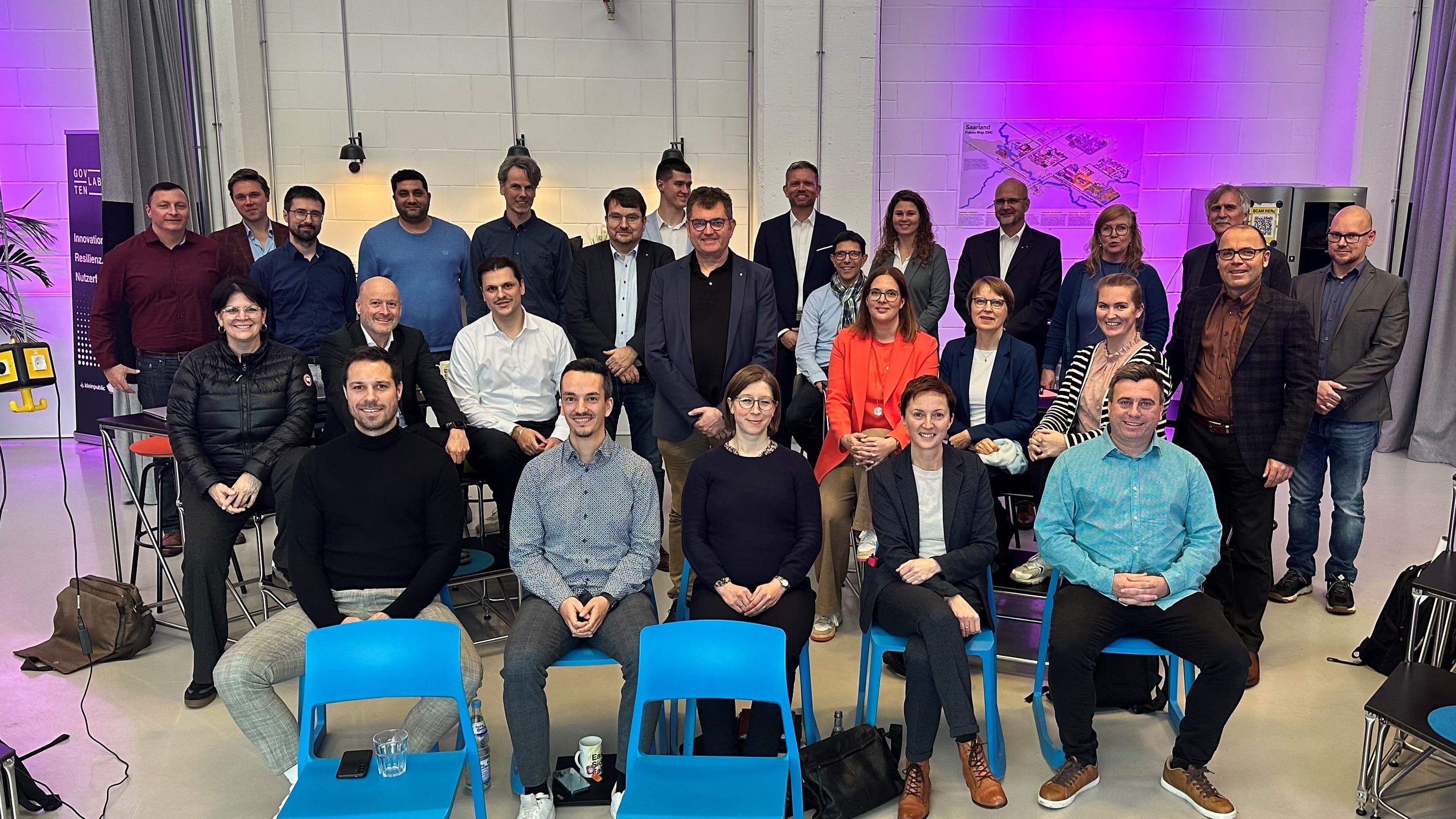 Die Lenkungsgruppe Digitale Baugenehmigung beim Treffen im November 2025 in Saarbrücken